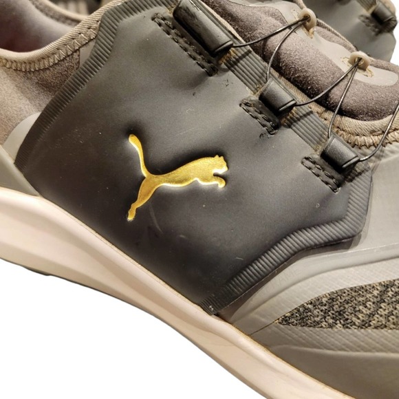 Puma ignite fasten8 gray and black golf shoes size 12 - Picture 2 of 10